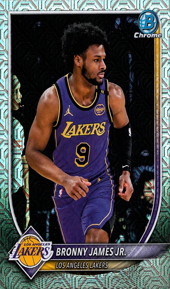 Bronny James Jr. 2025 Bowman Basketball card