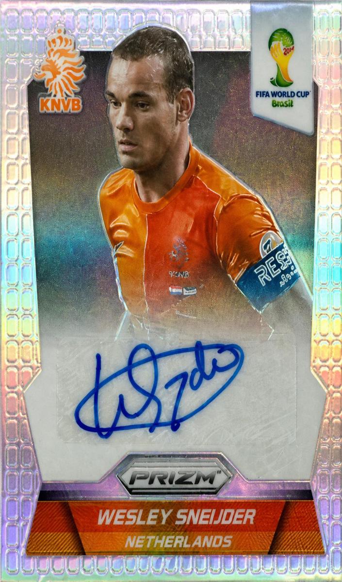 2014 Panini Prizm World Cup Wesley Sneijder #75 card