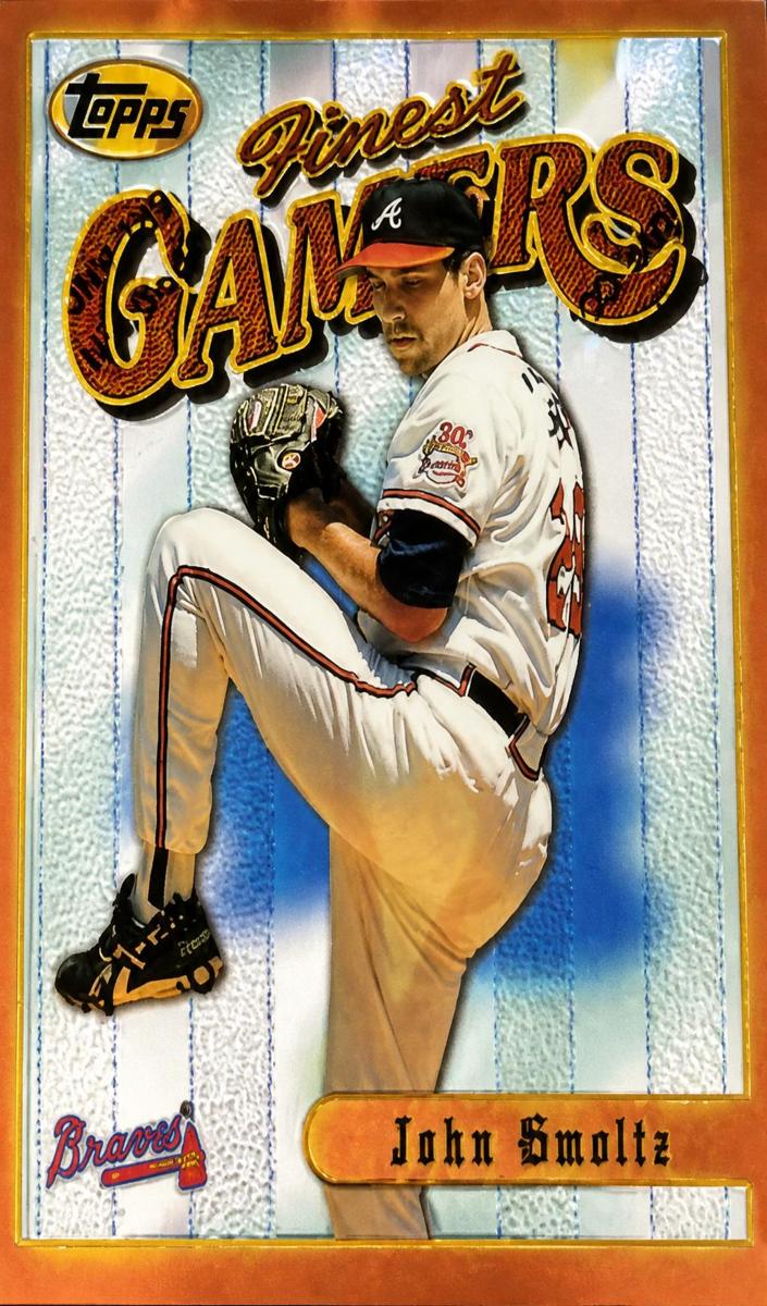1996 Topps Finest John Smoltz #124 card