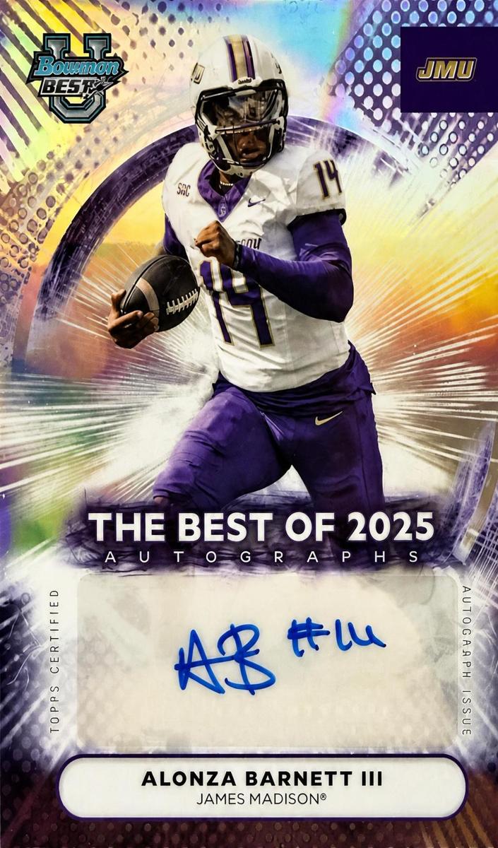 2025 Bowman Best University Alonza Barnett III #BOA-AB card