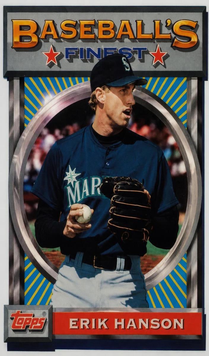 1993 Topps Finest Erik Hanson #150 card