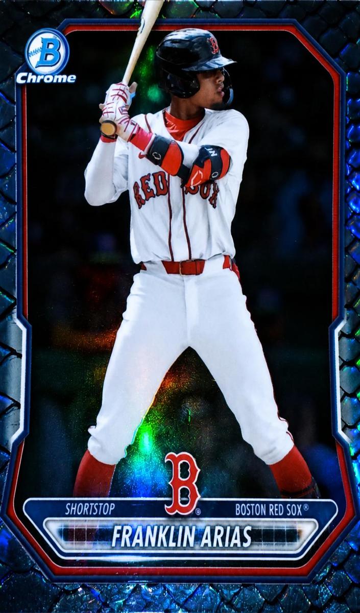 2026 Bowman Chrome Prospect Franklin Arias [Speckle Refractor] #BCP-27 card