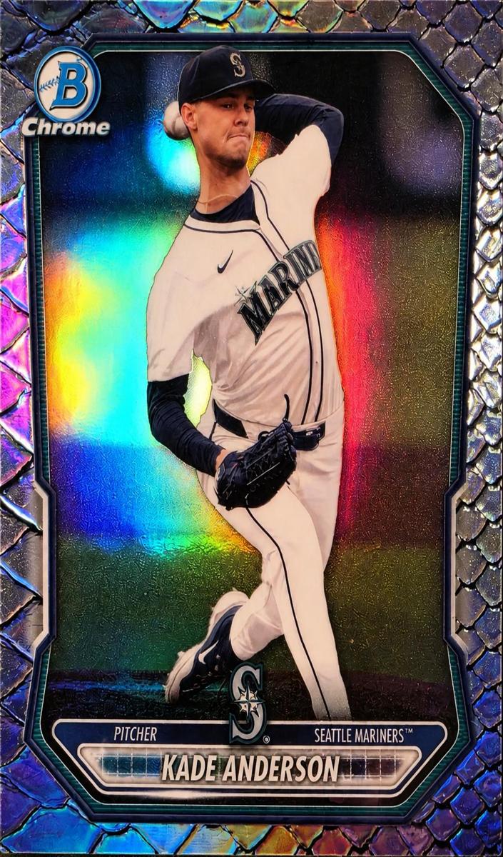2026 Bowman Chrome Prospect Kade Anderson [Lazer Refractor] #BCP-19 card