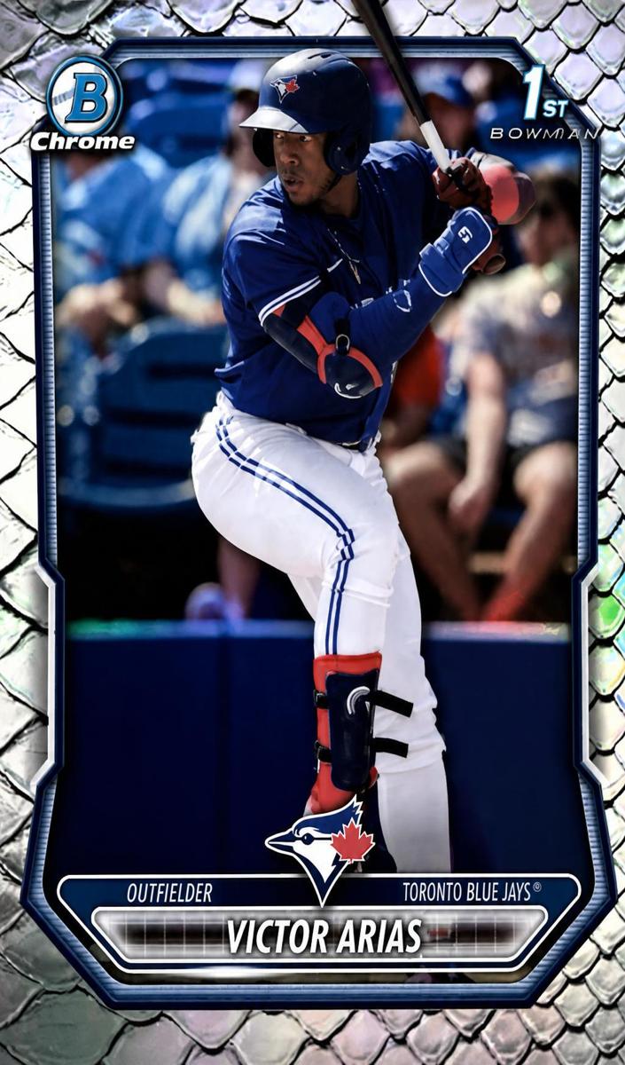 2026 Bowman Chrome Prospect Victor Arias [Blue Refractor] #BCP-29 card