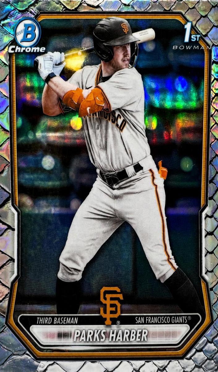 2026 Bowman Chrome Prospect Parks Harber [Lava Refractor] #BCP-43 card