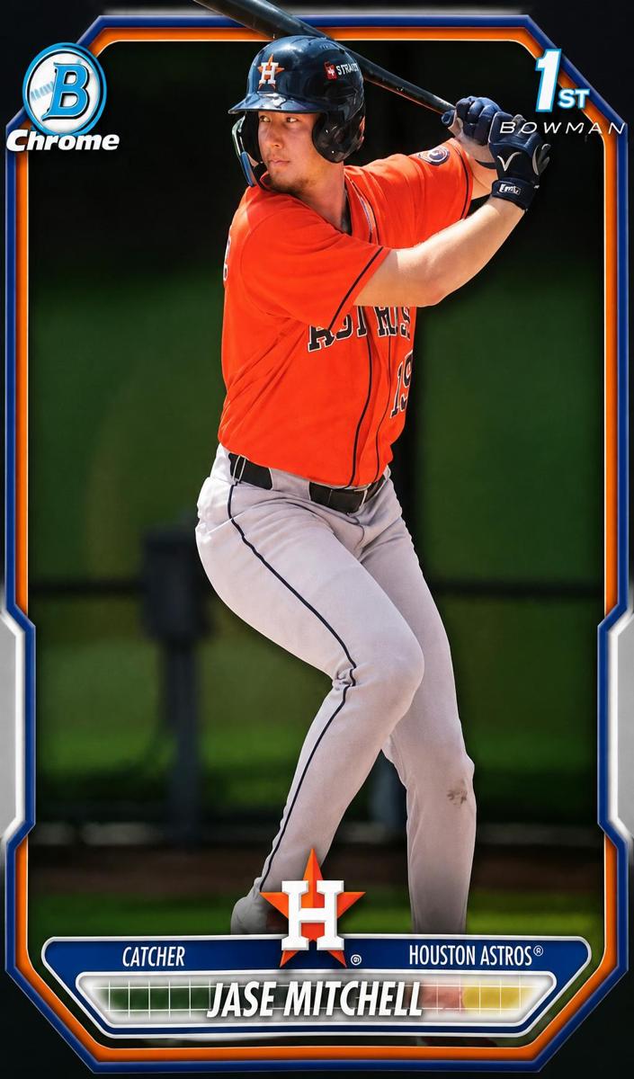 2026 Bowman Chrome Prospect Jase Mitchell [Reptilian Refractor] #BCP-12 card
