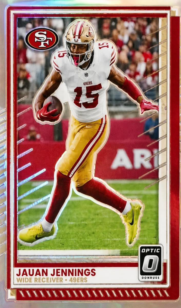 Jauan Jennings 2025 Donruss Optic Football card