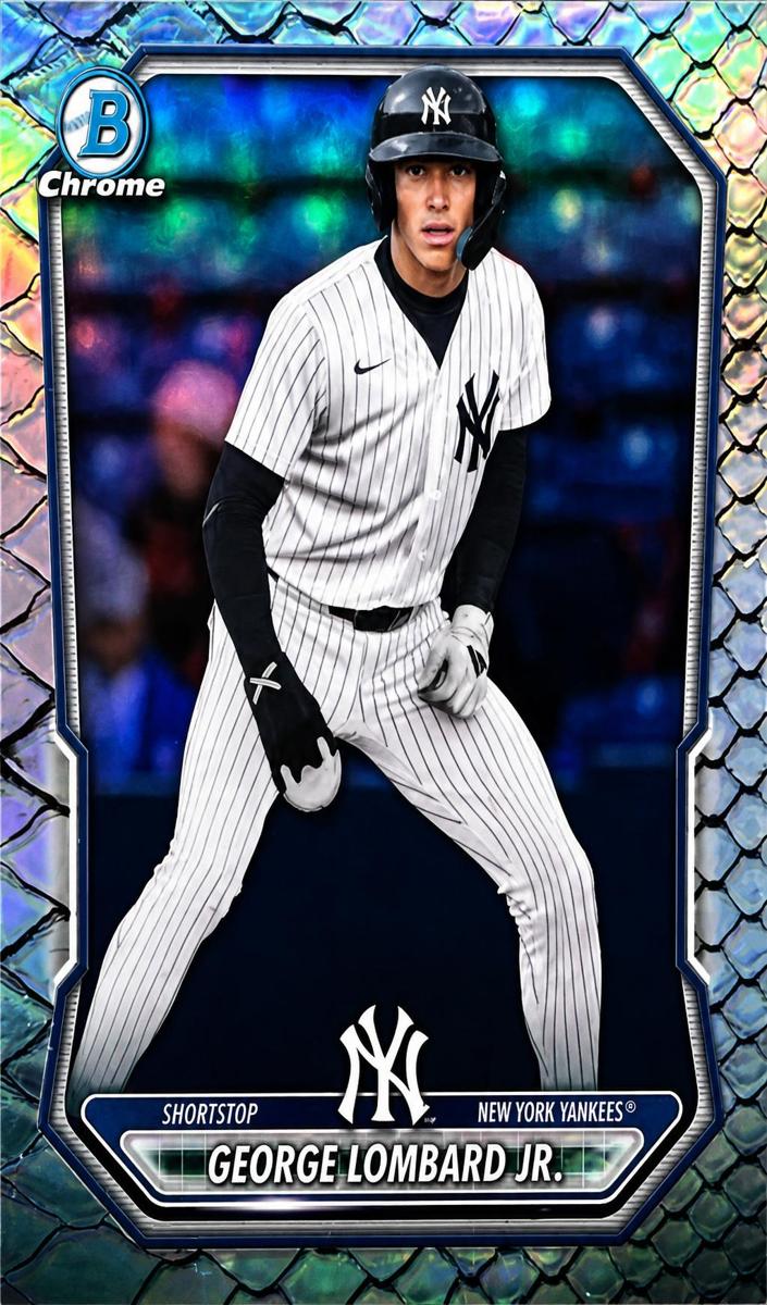 2026 Bowman Chrome Prospect George Lombard Jr. [Burgundy Mojo Refractor] #BCP-64 card