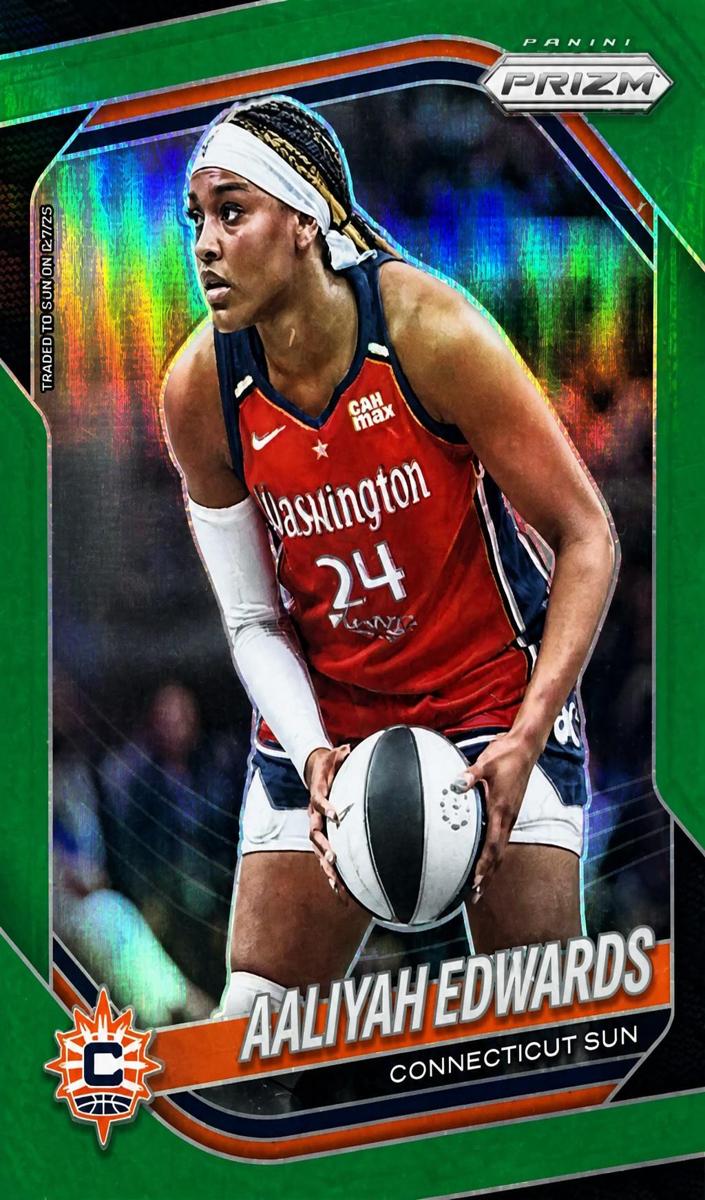 Aaliyah Edwards 2025 Prizm WNBA card