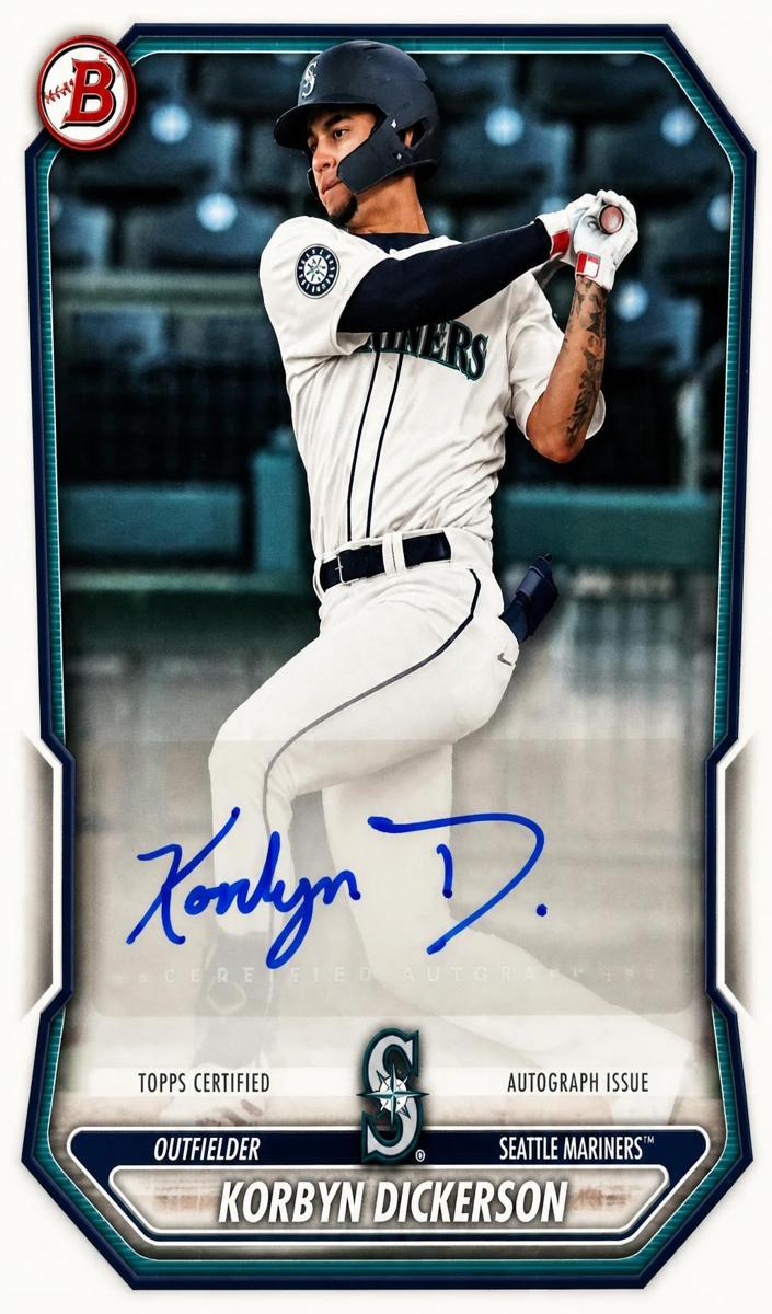 Korbyn Dickerson 2026 Bowman Baseball card