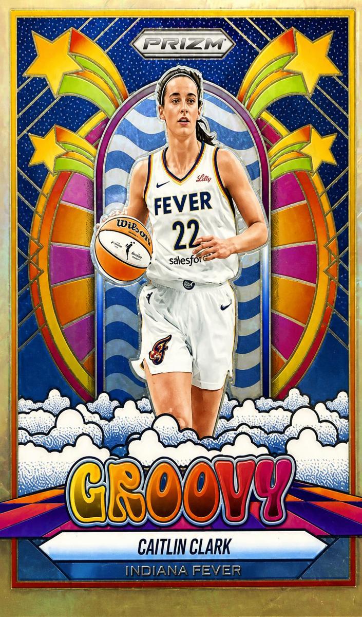 2025 Panini Prizm WNBA Groovy Caitlin Clark #10 card