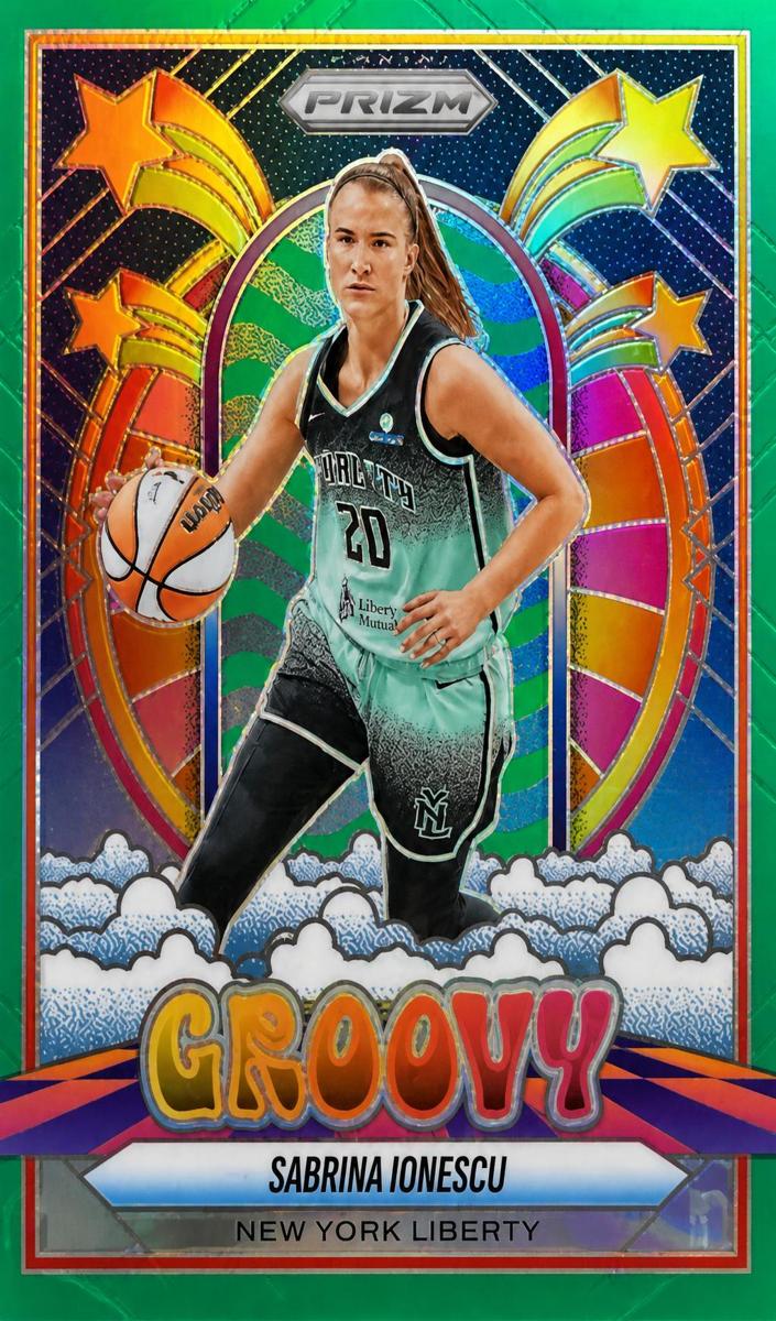 2025 Panini Prizm WNBA Sabrina Ionescu [Green] #9 card