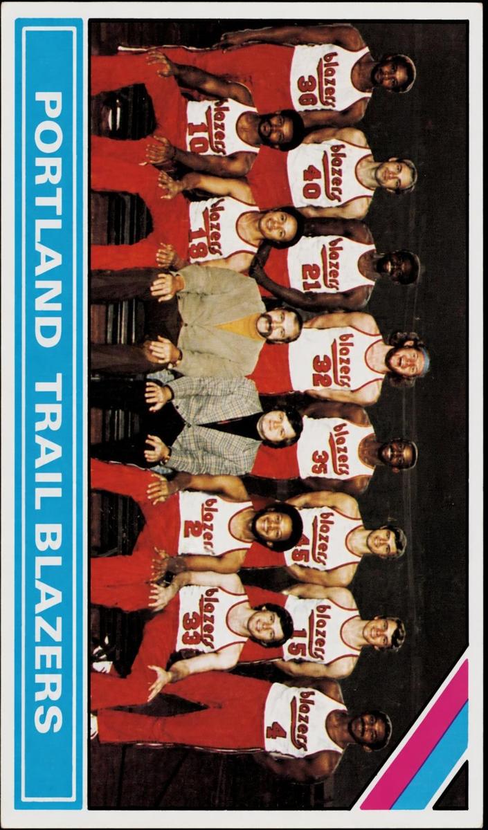 1975 Topps Portland Trail Blazers #218 card