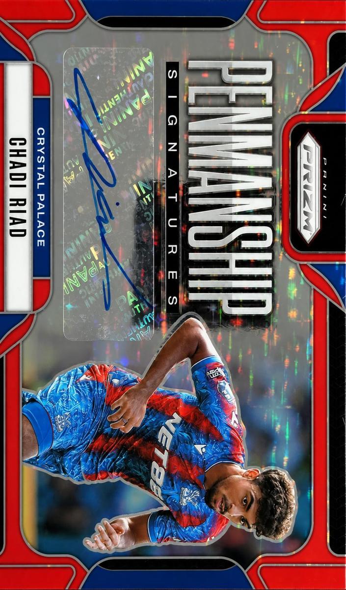 2024 Panini Prizm Premier League Chadi Riad [Red Stars] #P-CR card