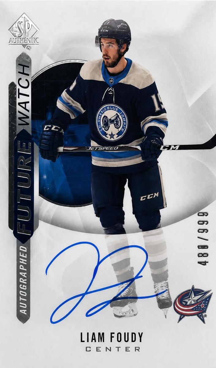 2020 SP Authentic Liam Foudy #192 card