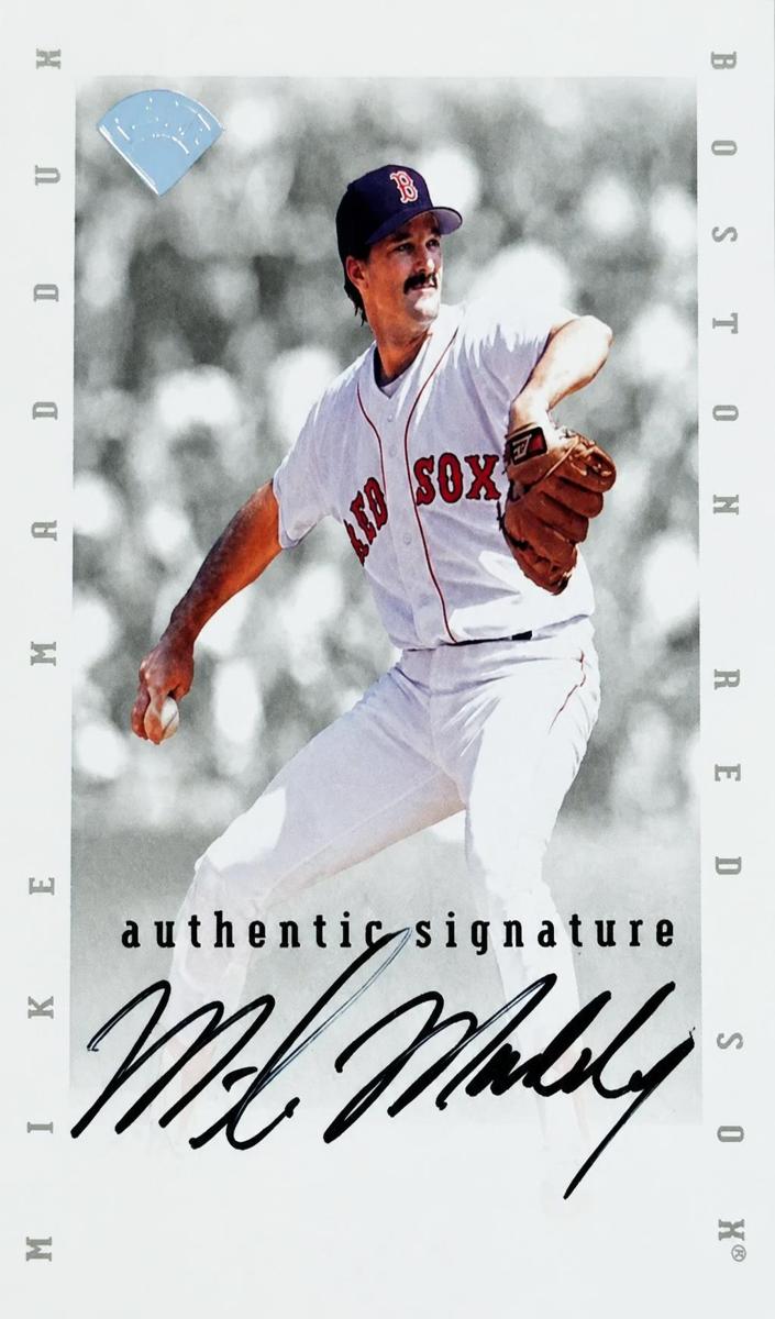 Mike Maddux 1996 Leaf Signature Series Extended Series Auto Baseball