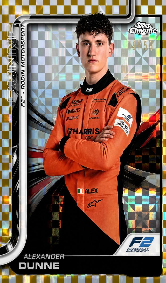 2025 Alexander Dunne [Gold Checker Flag Refractor] #35