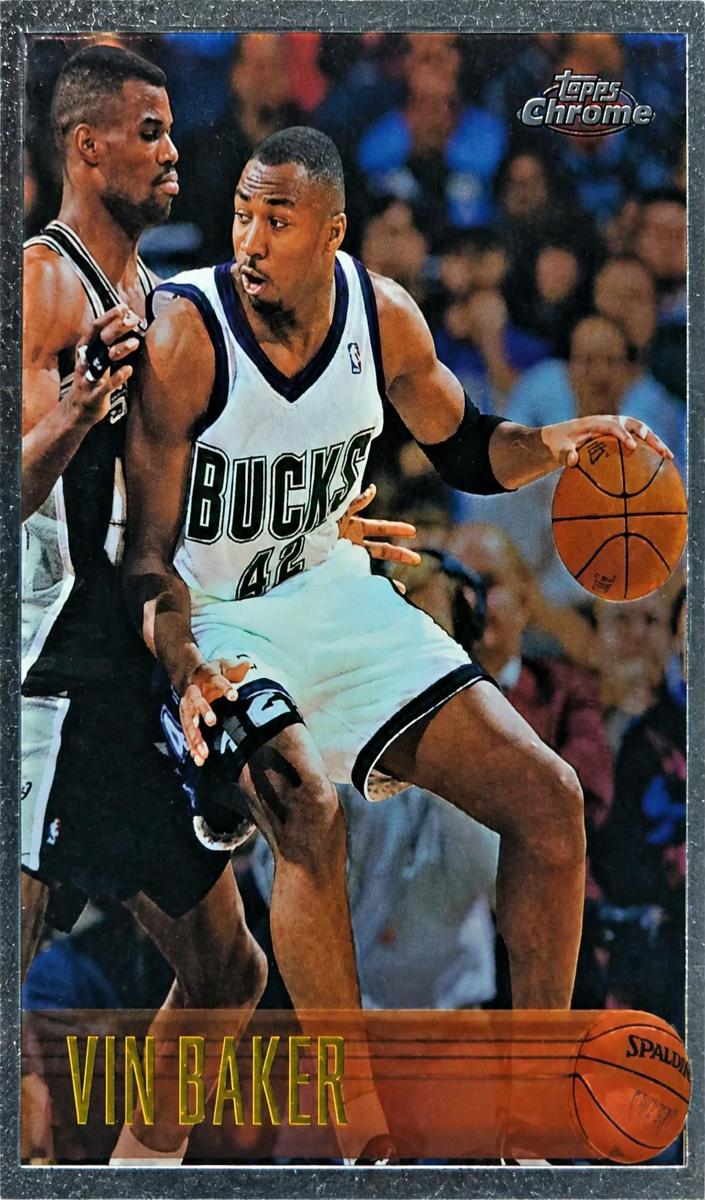 1996 Topps Chrome Vin Baker #25 card