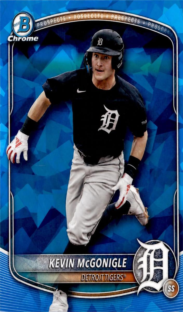 Kevin McGonigle 2025 Bowman Draft Sapphire card