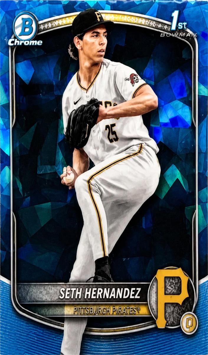Seth Hernandez 2025 Bowman Draft Sapphire card