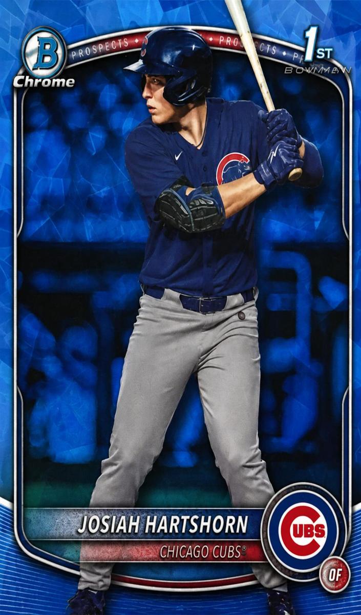 Josiah Hartshorn 2025 Bowman Draft Sapphire card
