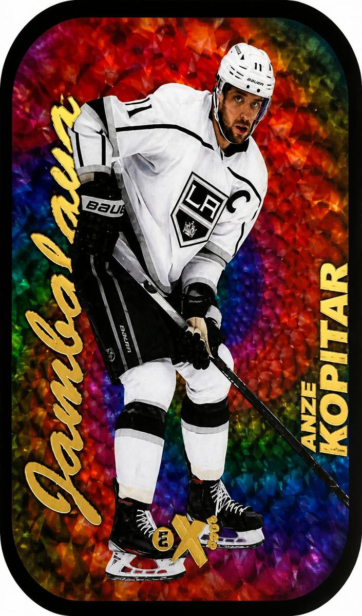 2021 Skybox Metal Universe Anze Kopitar #14 card