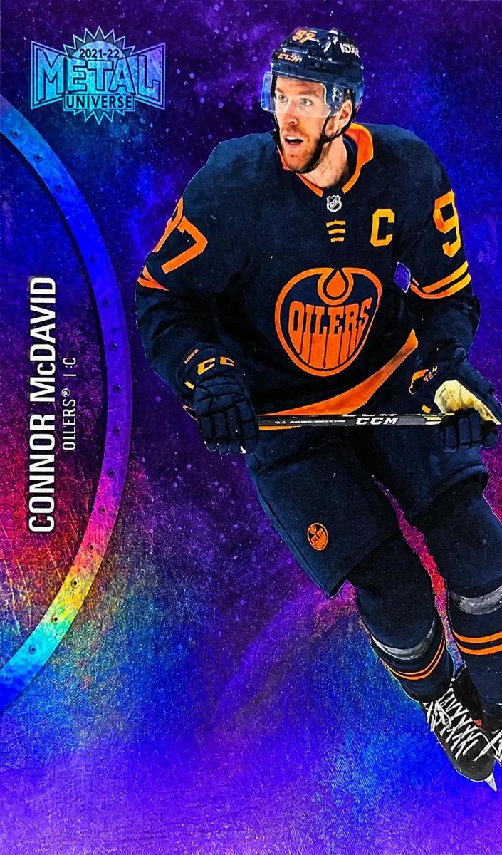 2021 Skybox Metal Universe Connor McDavid [Purple Spectrum] #1 card