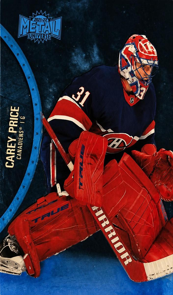2021 Skybox Metal Universe Carey Price [Blue Spectrum] #145 card