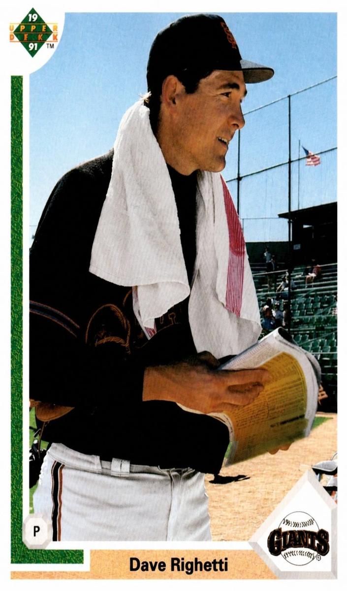 1991 Upper Deck Dave Righetti #778 card