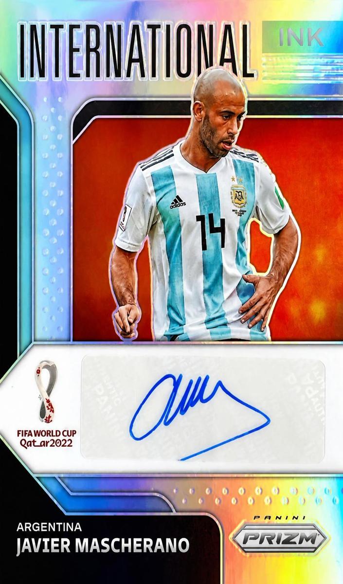 2022 Panini Prizm FIFA World Cup Qatar Javier Mascherano #61 card