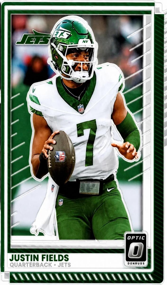 Justin Fields 2025 Donruss Optic Football card