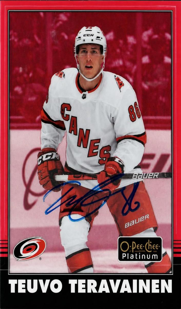 2020 O-Pee-Chee Platinum Teuvo Teravainen #R-35 card