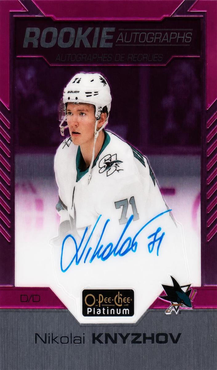 2020 O-Pee-Chee Platinum Nikolai Knyzhov [Pink Matte] #R-NK card
