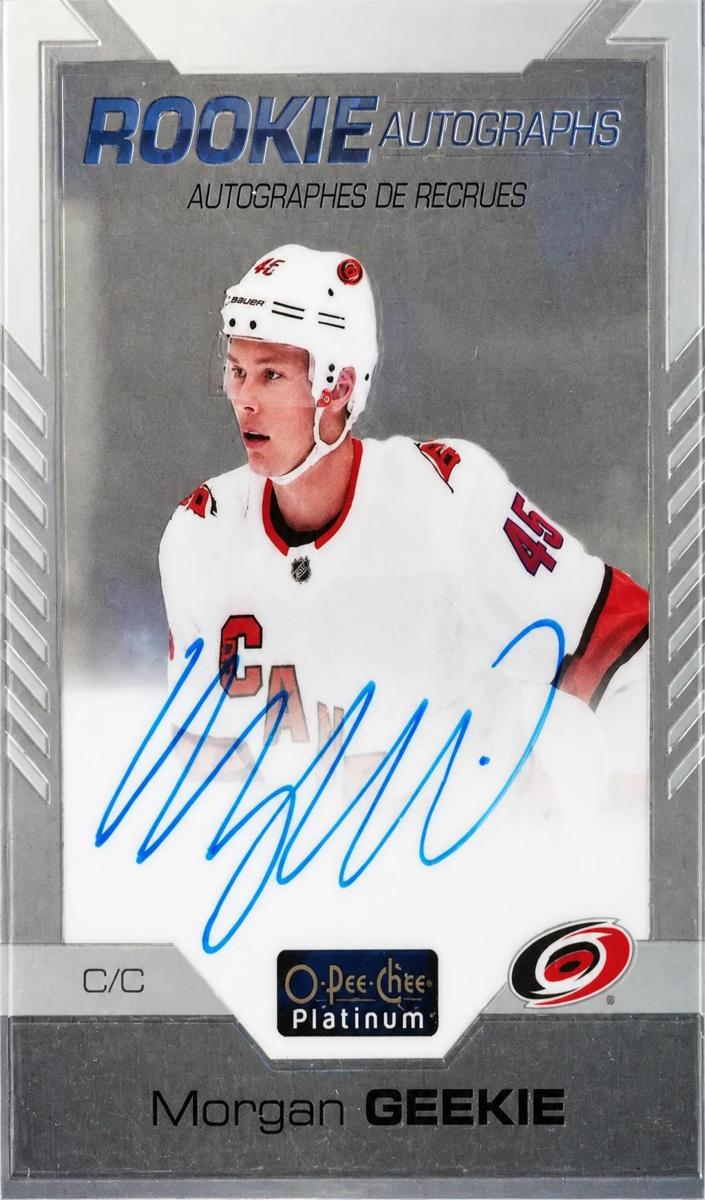 2020 O-Pee-Chee Platinum Morgan Geekie #R-MG card