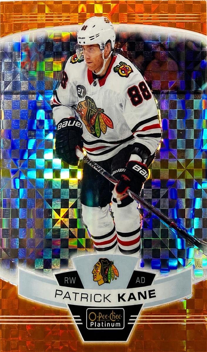 2019 O-Pee-Chee Platinum Patrick Kane [Orange Checkers] #50 card
