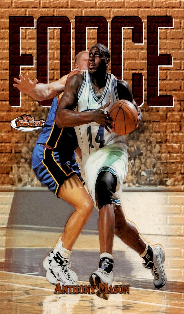 1997 Topps Finest Anthony Mason #98 card