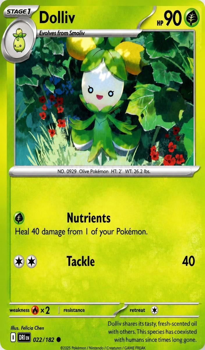 Dolliv 2025 Pokemon Scarlet & Violet Destined Rivals