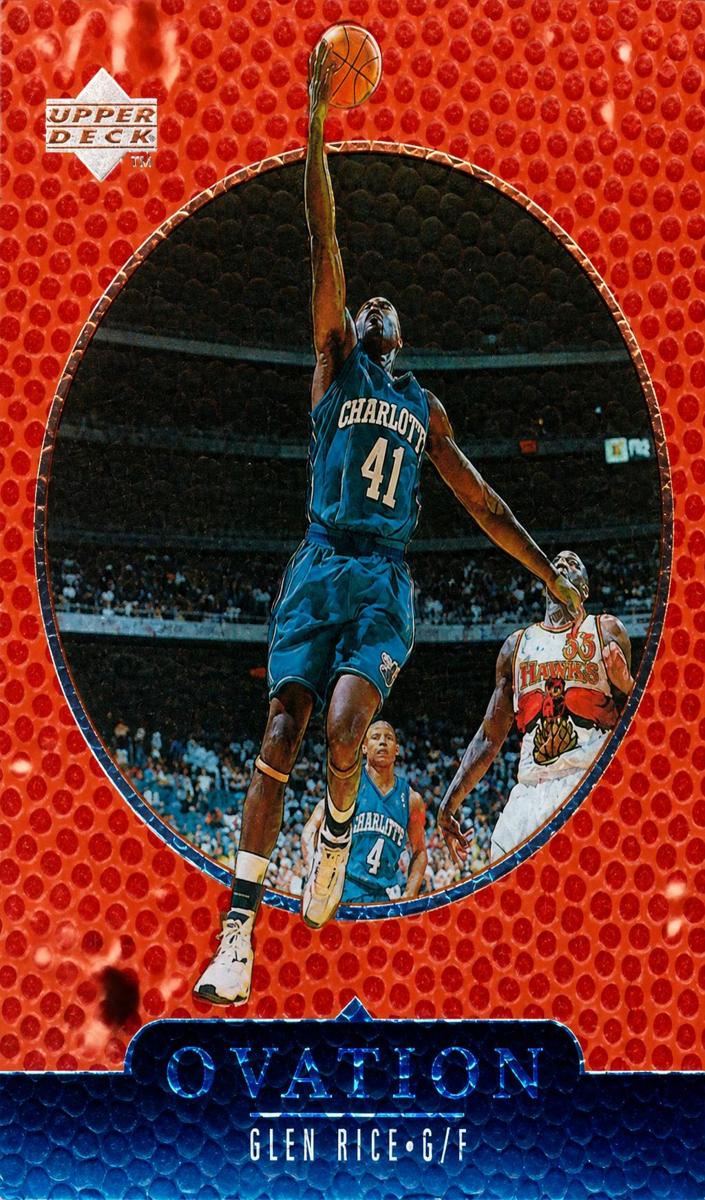 1998 Upper Deck Ovation Glen Rice [Gold] #5 card