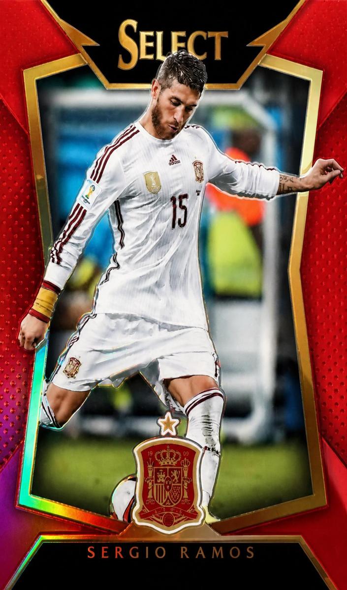 2015 Panini Select Sergio Ramos [Blue] #73 card