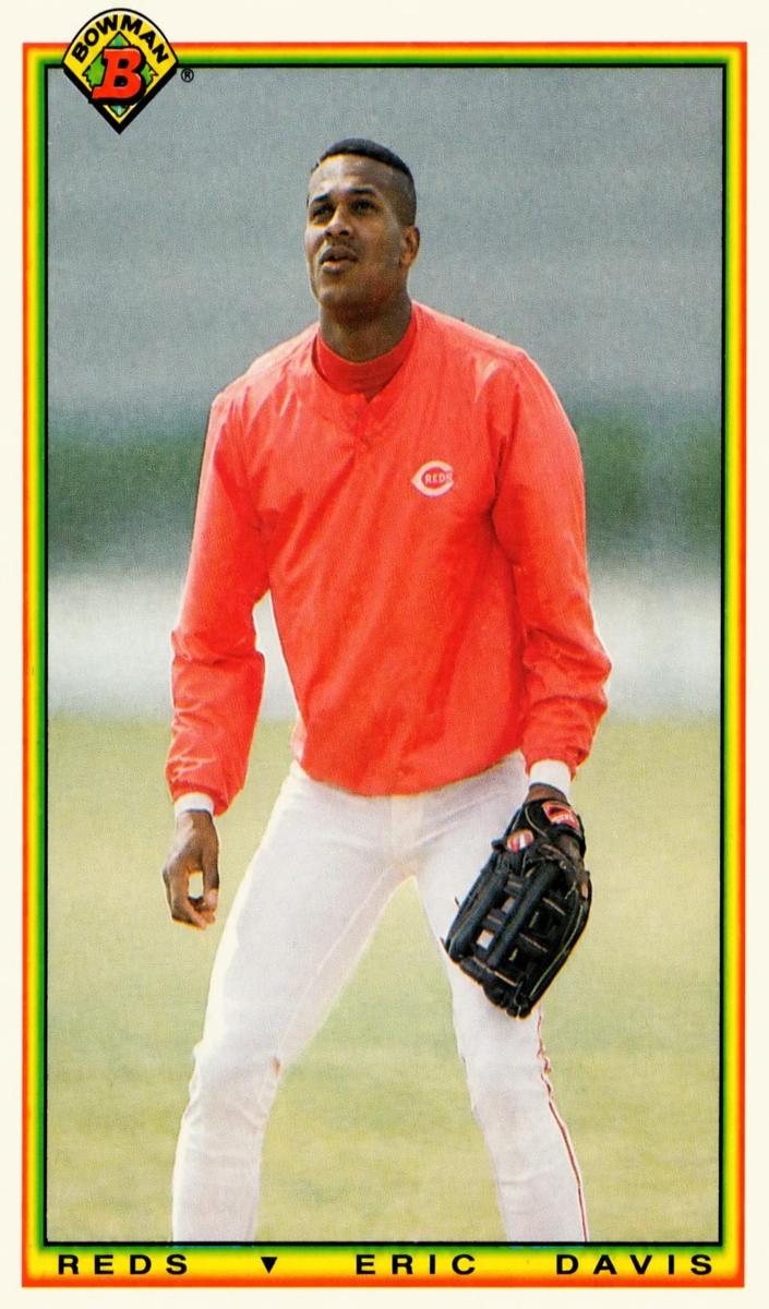 1990 Bowman Eric Davis #58 card