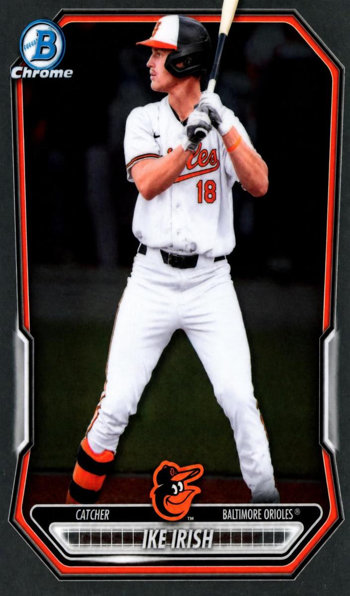 2026 Bowman Chrome Prospect Ike Irish [Reptilian Refractor] #BCP-68 card