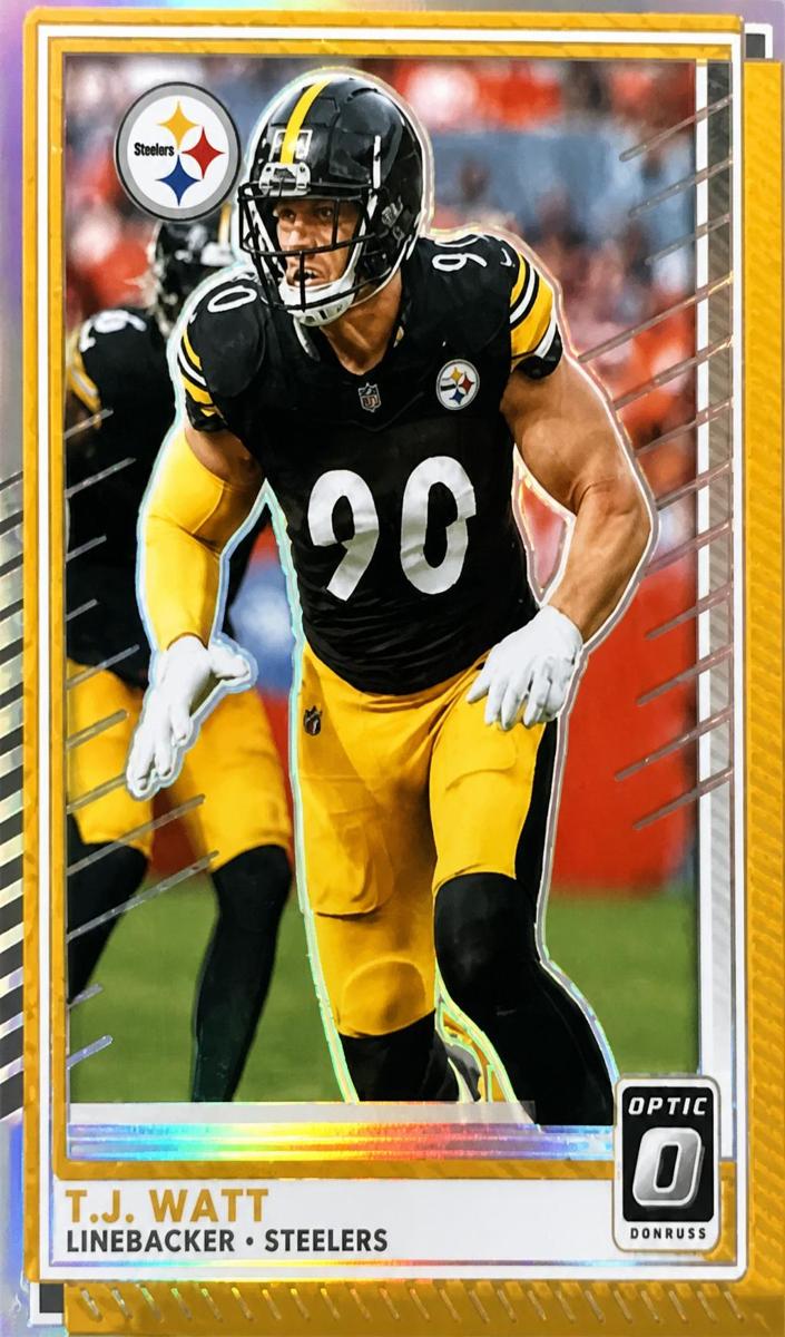 T.J. Watt 2025 Donruss Optic Football card