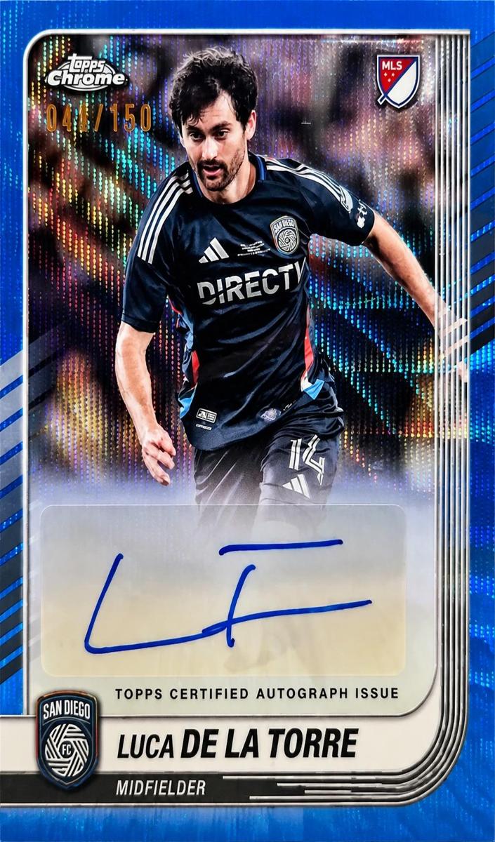 2025 Luca de la Torre [Blue Wave Refractor] #CA-LD