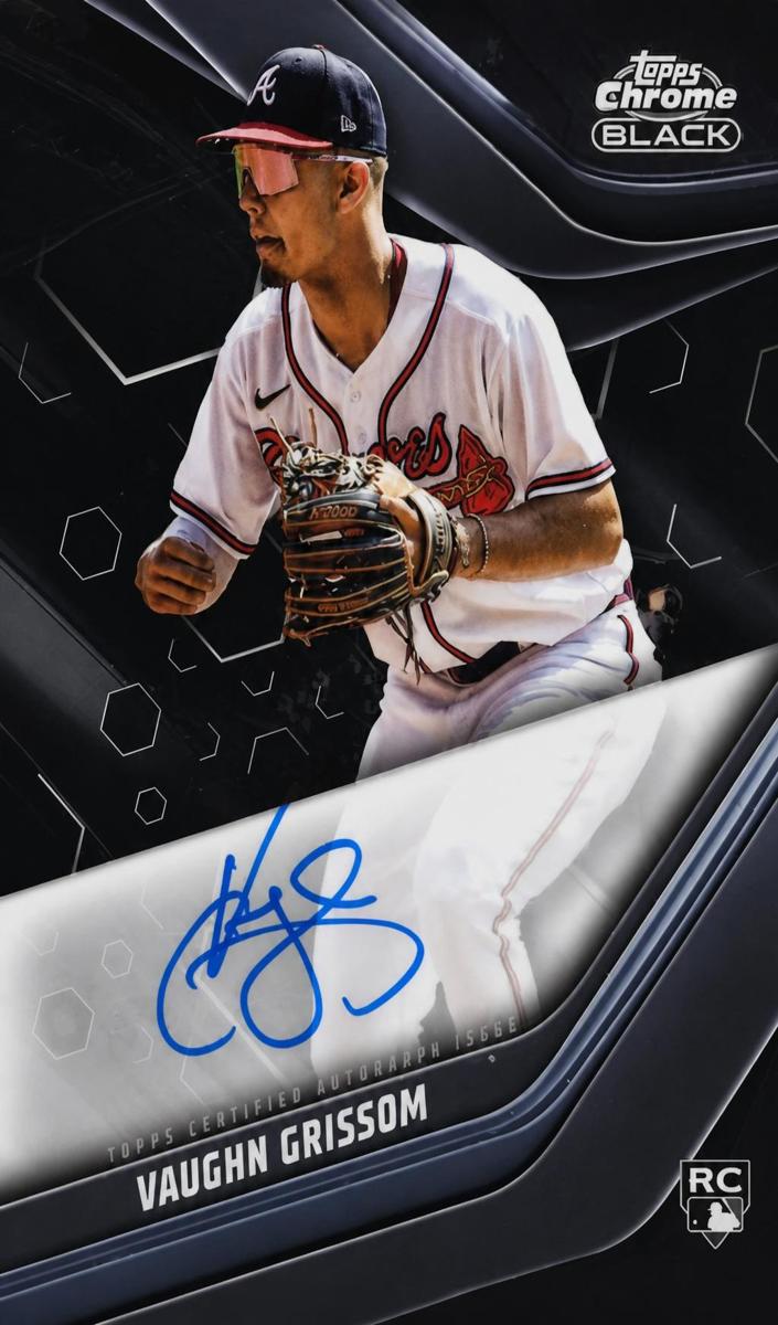 2023 Topps Chrome Black Vaughn Grissom #CBA-VG card