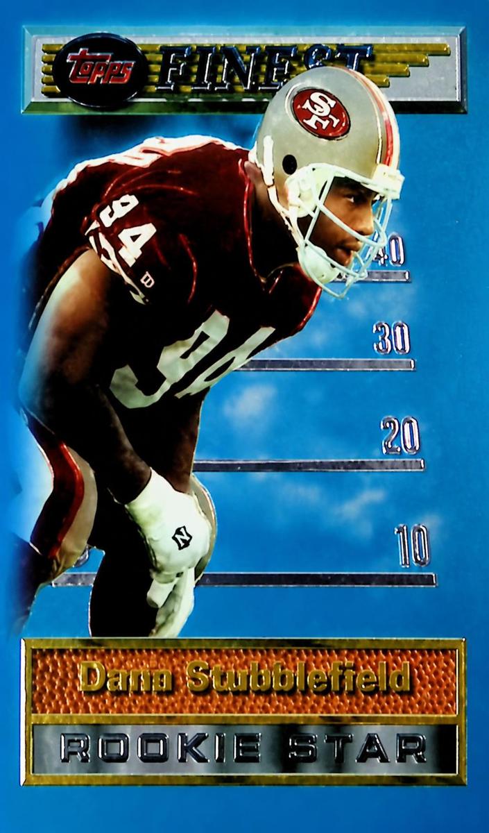 1994 Topps Finest Dana Stubblefield #108 card