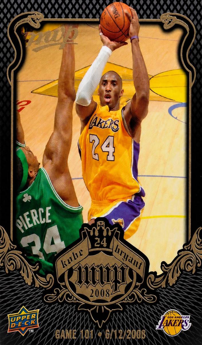 2008 Upper Deck MVP Kobe Bryant #KB-98 card