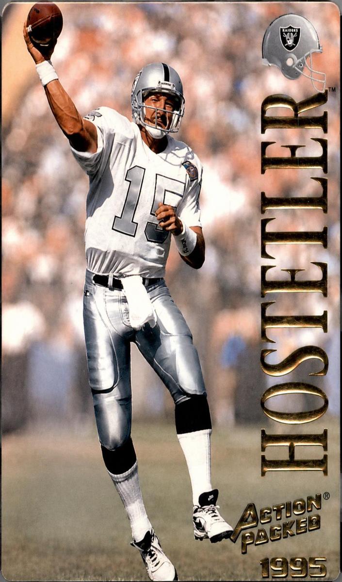 1995 Action Packed Jeff Hostetler #33 card