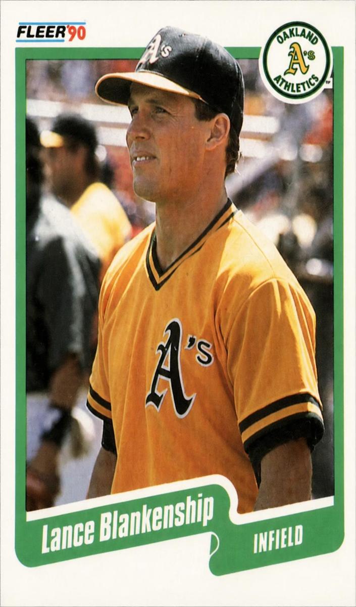 1990 Fleer Lance Blankenship #1 card