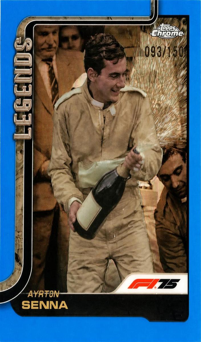2025 Ayrton Senna [Blue Refractor] #162