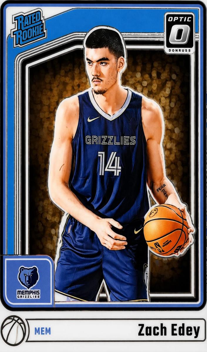 Zach Edey 2024-25 Donruss Optic Basketball card